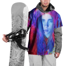 Накидка на куртку 3D с принтом Billie Paint Colors в Екатеринбурге, 100% полиэстер |  | bad | bad guy | billi | billie | billie eilish | eilish | good girl | music | swag | айлиш | беляш | били | били айлиш | билли | билли айлиш | билли эйлиш | биляш | музка | певица | эйлиш