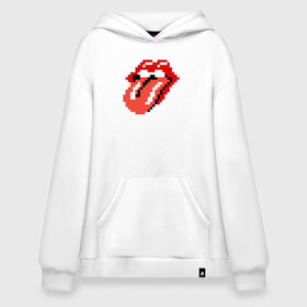 Худи SuperOversize хлопок с принтом rolling stones в Екатеринбурге, 70% хлопок, 30% полиэстер, мягкий начес внутри | карман-кенгуру, эластичная резинка на манжетах и по нижней кромке, двухслойный капюшон
 | Тематика изображения на принте: mick jagger | music | rock | rolling stones | музыка | рок