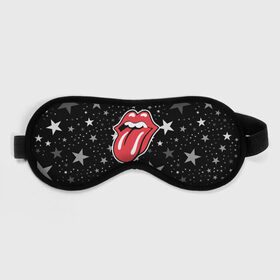 Маска для сна 3D с принтом rolling stones star в Екатеринбурге, внешний слой — 100% полиэфир, внутренний слой — 100% хлопок, между ними — поролон |  | mick jagger | music | rock | rolling stones | музыка | рок