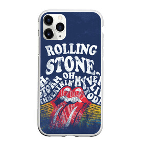 Чехол для iPhone 11 Pro Max матовый с принтом Rolling Stone в Екатеринбурге, Силикон |  | mick jagger | music | rock | rolling stones | музыка | рок