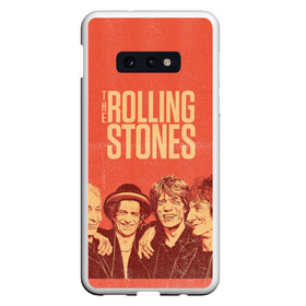 Чехол для Samsung S10E с принтом The Rolling Stones в Екатеринбурге, Силикон | Область печати: задняя сторона чехла, без боковых панелей | Тематика изображения на принте: mick jagger | music | rock | rolling stones | музыка | рок