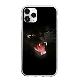 Чехол для iPhone 11 Pro Max матовый с принтом Злой Котик в Екатеринбурге, Силикон |  | angry | animal | animals | beast | black | cat | kitten | британец | британка | животное | животные | зверек | зверь | злая | злой | кот | котейка | котенок | котэ | кошка | кошки | черная