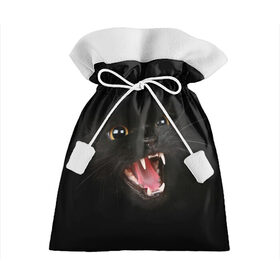 Подарочный 3D мешок с принтом Злой Котик в Екатеринбурге, 100% полиэстер | Размер: 29*39 см | Тематика изображения на принте: angry | animal | animals | beast | black | cat | kitten | британец | британка | животное | животные | зверек | зверь | злая | злой | кот | котейка | котенок | котэ | кошка | кошки | черная