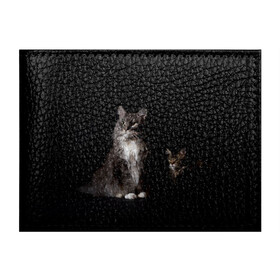 Обложка для студенческого билета с принтом Котики в Екатеринбурге, натуральная кожа | Размер: 11*8 см; Печать на всей внешней стороне | Тематика изображения на принте: animal | animals | beast | black | cat | kitten | животное | животные | зверек | зверь | кот | котейка | котенок | котики | котэ | кошка | кошки | мейн кун | черная