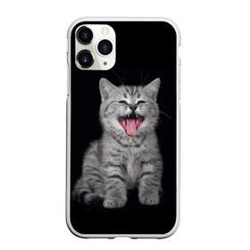 Чехол для iPhone 11 Pro Max матовый с принтом Котенок в Екатеринбурге, Силикон |  | Тематика изображения на принте: animal | animals | beast | black | cat | kitten | животное | животные | зверек | зверь | кот | котейка | котенок | котики | котэ | кошка | кошки | черная