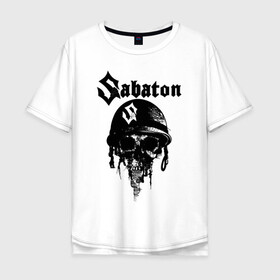 Мужская футболка хлопок Oversize с принтом Sabaton в Екатеринбурге, 100% хлопок | свободный крой, круглый ворот, “спинка” длиннее передней части | battle | panzerkampf | primo victoria | sabaton | the art of war | the great war | атака мертвецов | бисмарк | броден | войны | группа | йоаким | латный ботинок | метал | ночные ведьмы | пауэр | рок | рыцарские доспехи | сабатон