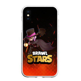 Чехол для iPhone XS Max матовый с принтом Brawl stars Mortis Мортис в Екатеринбурге, Силикон | Область печати: задняя сторона чехла, без боковых панелей | brawl | brawl stars | brawlstars | brawl_stars | jessie | mortis | бравл | бравлстарс | мортис