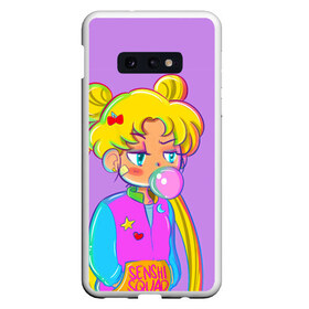 Чехол для Samsung S10E с принтом SAILOR MOON в Екатеринбурге, Силикон | Область печати: задняя сторона чехла, без боковых панелей | Тематика изображения на принте: anime | japan | manga | sailor moon | аниме | девочка | девушка | лунная призма | манга | сейлор мун | сэйлор мун | япония