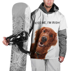 Накидка на куртку 3D с принтом Ирландский сеттер в Екатеринбурге, 100% полиэстер |  | irish | kiss me | kiss me im irish | ирландец | ирландия | ирландский | ирландский сеттер | красный сеттер | поцелуй меня я ирландец | рыжий сеттер | сеттер