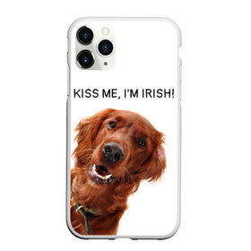 Чехол для iPhone 11 Pro матовый с принтом Ирландский сеттер в Екатеринбурге, Силикон |  | irish | kiss me | kiss me im irish | ирландец | ирландия | ирландский | ирландский сеттер | красный сеттер | поцелуй меня я ирландец | рыжий сеттер | сеттер