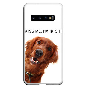 Чехол для Samsung Galaxy S10 с принтом Ирландский сеттер в Екатеринбурге, Силикон | Область печати: задняя сторона чехла, без боковых панелей | irish | kiss me | kiss me im irish | ирландец | ирландия | ирландский | ирландский сеттер | красный сеттер | поцелуй меня я ирландец | рыжий сеттер | сеттер