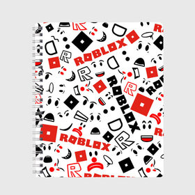 Тетрадь с принтом ROBLOX в Екатеринбурге, 100% бумага | 48 листов, плотность листов — 60 г/м2, плотность картонной обложки — 250 г/м2. Листы скреплены сбоку удобной пружинной спиралью. Уголки страниц и обложки скругленные. Цвет линий — светло-серый
 | roblox | roblox games. | игра роблокс | роблокс | робукс