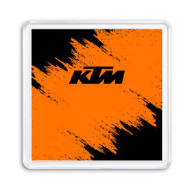 Магнит 55*55 с принтом KTM в Екатеринбурге, Пластик | Размер: 65*65 мм; Размер печати: 55*55 мм | Тематика изображения на принте: enduro | ktm | moto | motocycle | sportmotorcycle | ктм | мото | мотоспорт