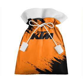 Подарочный 3D мешок с принтом KTM в Екатеринбурге, 100% полиэстер | Размер: 29*39 см | enduro | ktm | moto | motocycle | sportmotorcycle | ктм | мото | мотоспорт