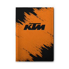 Обложка для автодокументов с принтом KTM в Екатеринбурге, натуральная кожа |  размер 19,9*13 см; внутри 4 больших “конверта” для документов и один маленький отдел — туда идеально встанут права | enduro | ktm | moto | motocycle | sportmotorcycle | ктм | мото | мотоспорт
