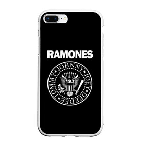 Чехол для iPhone 7Plus/8 Plus матовый с принтом RAMONES в Екатеринбурге, Силикон | Область печати: задняя сторона чехла, без боковых панелей | america | ramones | rock | usa | америка | джонни рамон | джоуи рамон | ди ди рамон | клем бурк | кристофер уорд | марки рамон | рамоунз | ричи рамон | рок | сша | томми рамон