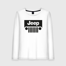 Женский лонгслив хлопок с принтом Im Jeep в Екатеринбурге, 100% хлопок |  | 4на4 | auto | baja | jeep | offroad | trofi | авто | автомобиль | ам | баха | бездорожье | внедорожник | джип | джипинг | джиппинг | машина | машины | оффроад | полный привод