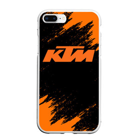 Чехол для iPhone 7Plus/8 Plus матовый с принтом KTM в Екатеринбурге, Силикон | Область печати: задняя сторона чехла, без боковых панелей | enduro | ktm | moto | moto sport | motocycle | sportmotorcycle | ктм | мото | мото спорт | мотоспорт | спорт мото
