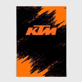 Постер с принтом KTM в Екатеринбурге, 100% бумага
 | бумага, плотность 150 мг. Матовая, но за счет высокого коэффициента гладкости имеет небольшой блеск и дает на свету блики, но в отличии от глянцевой бумаги не покрыта лаком | enduro | ktm | moto | moto sport | motocycle | sportmotorcycle | ктм | мото | мото спорт | мотоспорт | спорт мото