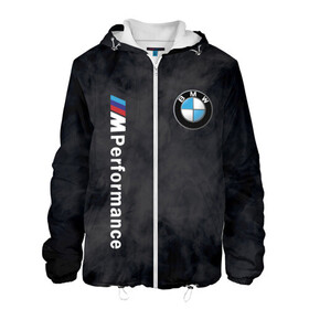 Мужская куртка 3D с принтом BMW M PERFORMANCE / БМВ М в Екатеринбурге, ткань верха — 100% полиэстер, подклад — флис | прямой крой, подол и капюшон оформлены резинкой с фиксаторами, два кармана без застежек по бокам, один большой потайной карман на груди. Карман на груди застегивается на липучку | bmw | bmw motorsport | bmw performance | carbon | m | motorsport | performance | sport | бмв | карбон | моторспорт | спорт