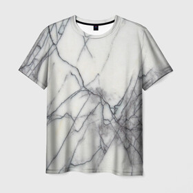 Мужская футболка 3D с принтом Мрамор в Екатеринбурге, 100% полиэфир | прямой крой, круглый вырез горловины, длина до линии бедер | камень | мрамор | прикольные картинки | текстура | фон
