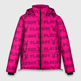 Мужская зимняя куртка 3D с принтом PLAYBOY в Екатеринбурге, верх — 100% полиэстер; подкладка — 100% полиэстер; утеплитель — 100% полиэстер | длина ниже бедра, свободный силуэт Оверсайз. Есть воротник-стойка, отстегивающийся капюшон и ветрозащитная планка. 

Боковые карманы с листочкой на кнопках и внутренний карман на молнии. | Тематика изображения на принте: brand | brazzers | fake taxi | faketaxi | hub | mode | playboy | бразерс | бренд | мода | фейк такси