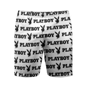 Мужские шорты спортивные с принтом PLAYBOY в Екатеринбурге,  |  | brand | brazzers | fake taxi | faketaxi | hub | mode | playboy | бразерс | бренд | мода | фейк такси