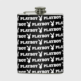 Фляга с принтом PLAYBOY PATTERN | ПЛЕЙБОЙ ПАТТЕРН (Z) в Екатеринбурге, металлический корпус | емкость 0,22 л, размер 125 х 94 мм. Виниловая наклейка запечатывается полностью | brand | brazzers | fake taxi | faketaxi | hub | mode | playboy | бразерс | бренд | мода | фейк такси