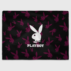 Плед 3D с принтом PLAYBOY в Екатеринбурге, 100% полиэстер | закругленные углы, все края обработаны. Ткань не мнется и не растягивается | brand | brazzers | fake taxi | faketaxi | hub | mode | playboy | бразерс | бренд | мода | фейк такси