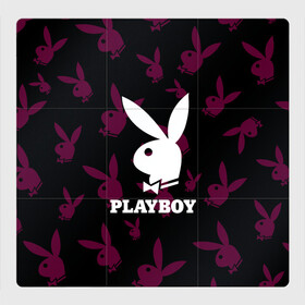 Магнитный плакат 3Х3 с принтом PLAYBOY | ПЛЕЙБОЙ (Z) в Екатеринбурге, Полимерный материал с магнитным слоем | 9 деталей размером 9*9 см | Тематика изображения на принте: brand | brazzers | fake taxi | faketaxi | hub | mode | playboy | бразерс | бренд | мода | фейк такси