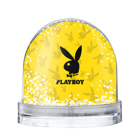 Игрушка Снежный шар с принтом PLAYBOY | ПЛЕЙБОЙ (Z) в Екатеринбурге, Пластик | Изображение внутри шара печатается на глянцевой фотобумаге с двух сторон | brand | brazzers | fake taxi | faketaxi | hub | mode | playboy | бразерс | бренд | мода | фейк такси