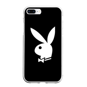 Чехол для iPhone 7Plus/8 Plus матовый с принтом PLAYBOY в Екатеринбурге, Силикон | Область печати: задняя сторона чехла, без боковых панелей | brand | brazzers | fake taxi | faketaxi | hub | mode | playboy | бразерс | бренд | мода | фейк такси