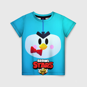 Детская футболка 3D с принтом Brawl Stars Penguin в Екатеринбурге, 100% гипоаллергенный полиэфир | прямой крой, круглый вырез горловины, длина до линии бедер, чуть спущенное плечо, ткань немного тянется | penguin | pengvin | pingvin | пенгвин | пингвин