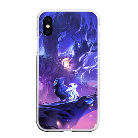 Чехол для iPhone XS Max матовый с принтом Ori and the Will of the Wisps в Екатеринбурге, Силикон | Область печати: задняя сторона чехла, без боковых панелей | ori | ori and the will of the wisps | игра | игры | ори | ори 2 | платформер