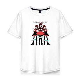 Мужская футболка хлопок Oversize с принтом Babymetal в Екатеринбурге, 100% хлопок | свободный крой, круглый ворот, “спинка” длиннее передней части | Тематика изображения на принте: anime | babymetal | bts | idol | japan | k pop | аниме | группа | идол | каваии | каваий | метал | музыка | япония