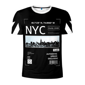 Мужская футболка 3D спортивная с принтом New-York Strips в Екатеринбурге, 100% полиэстер с улучшенными характеристиками | приталенный силуэт, круглая горловина, широкие плечи, сужается к линии бедра | fashion | hypebeast | off | off white | streetwear | virgil abloh | white | вайт | итальянский | мода | офф | офф вайт | стаил | стритвир | уличный | урбан