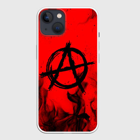 Чехол для iPhone 13 с принтом АНАРХИЯ | ANARCHY в Екатеринбурге,  |  | anarchy | bright | fire | flame | heat | light | riot | rock | wildfire | анархия | бунт | знаки | искры | музыка | огненный | огонь | панки | пламя | пожар | рок | символ