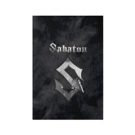 Обложка для паспорта матовая кожа с принтом SABATON в Екатеринбурге, натуральная матовая кожа | размер 19,3 х 13,7 см; прозрачные пластиковые крепления | Тематика изображения на принте: sabaton | skull | даниель муллбак | йоаким броден | крис рёланд | оскар монтелиус | пэр сундстрём | рикард сунден | сабатон | скелет | тоббе энглунд | томми юханссон | ханнес ван дал | черепа