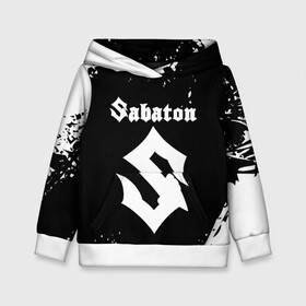 Детская толстовка 3D с принтом SABATON в Екатеринбурге, 100% полиэстер | двухслойный капюшон со шнурком для регулировки, мягкие манжеты на рукавах и по низу толстовки, спереди карман-кенгуру с мягким внутренним слоем | sabaton | skull | даниель муллбак | йоаким броден | крис рёланд | оскар монтелиус | пэр сундстрём | рикард сунден | сабатон | скелет | тоббе энглунд | томми юханссон | ханнес ван дал | черепа