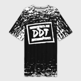 Платье-футболка 3D с принтом ДДТ ЛОГО | DDT LOGO (Z) в Екатеринбурге,  |  | music | rock | ддт | музыка | рок | шевчук | юрий шевчук