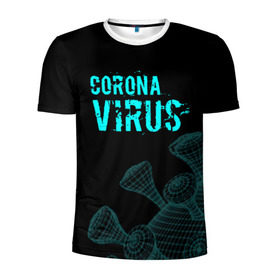 Мужская футболка 3D спортивная с принтом CORONAVIRUS. в Екатеринбурге, 100% полиэстер с улучшенными характеристиками | приталенный силуэт, круглая горловина, широкие плечи, сужается к линии бедра | coronavirus | plague inc | plague inc: evolved | вирус в китае | кнр | коронавирус | плагуе инк | плагуе инк: эволвед | эпидемия