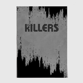 Постер с принтом The Killers Logo в Екатеринбурге, 100% бумага
 | бумага, плотность 150 мг. Матовая, но за счет высокого коэффициента гладкости имеет небольшой блеск и дает на свету блики, но в отличии от глянцевой бумаги не покрыта лаком | brandon flowers | david keuning | killers | альтернативный рок | брэндон флауэрс | дэйв кенинг | инди рок | постпанк ривайвл | хартленд рок