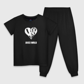 Детская пижама хлопок с принтом JUICE WRLD. в Екатеринбурге, 100% хлопок |  брюки и футболка прямого кроя, без карманов, на брюках мягкая резинка на поясе и по низу штанин
 | Тематика изображения на принте: 