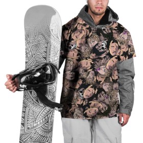 Накидка на куртку 3D с принтом Juice WRLD в Екатеринбурге, 100% полиэстер |  | Тематика изображения на принте: juice wrld | rap | raper | блевота | голова | лицо | паттерн | репер | рэп