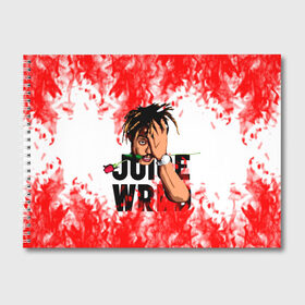 Альбом для рисования с принтом Juice WRLD в Екатеринбурге, 100% бумага
 | матовая бумага, плотность 200 мг. | eminem | godzilla | juice wrld | rap | американский рэпер | годзила | зарубежный реп | маршалл брюс мэтерс | музыка | реп | рэпер | эминем