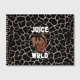 Альбом для рисования с принтом Juice WRLD в Екатеринбурге, 100% бумага
 | матовая бумага, плотность 200 мг. | eminem | godzilla | juice wrld | rap | американский рэпер | годзила | зарубежный реп | маршалл брюс мэтерс | музыка | реп | рэпер | эминем