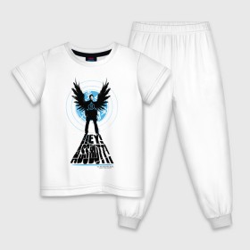 Детская пижама хлопок с принтом Castiel - Hey Assbutt в Екатеринбурге, 100% хлопок |  брюки и футболка прямого кроя, без карманов, на брюках мягкая резинка на поясе и по низу штанин
 | castiel | supernatural | vdzabma | кастиэль | сверхъестественное