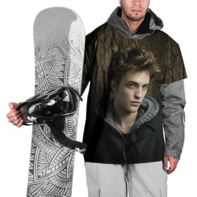 Накидка на куртку 3D с принтом РОБ в Екатеринбурге, 100% полиэстер |  | batman | robert pattinson | the batman | twilight | бэтмен | роберт паттинсон | сумерки