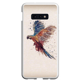 Чехол для Samsung S10E с принтом Parrot 1 в Екатеринбурге, Силикон | Область печати: задняя сторона чехла, без боковых панелей | art | parrot | арт | попугай