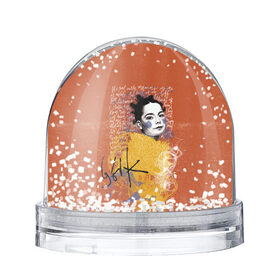 Снежный шар с принтом Bjork в Екатеринбурге, Пластик | Изображение внутри шара печатается на глянцевой фотобумаге с двух сторон | bjork | homogenic | music | pitchfork | utopia | vulnicura | бьорк